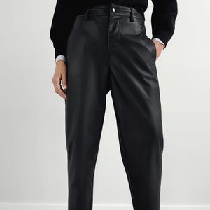 NEVER WORN Zara Faux Leather Trousers